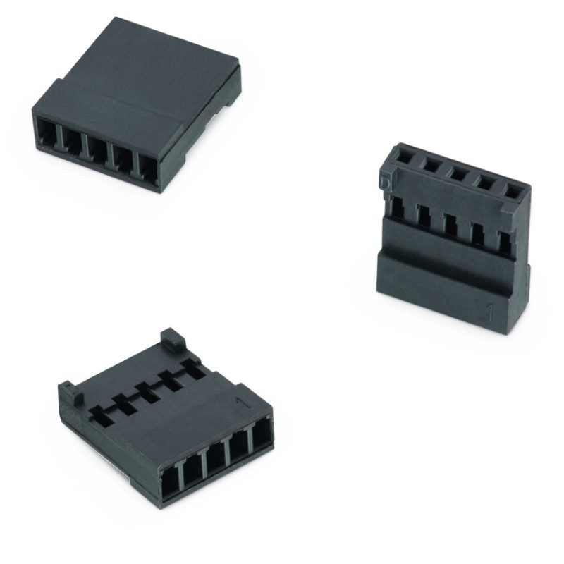 20 pcs - Stelvio Kontek, 48532480 Male Connector Housing, 2.54mm Pitch, 5 Way, 1 Row
