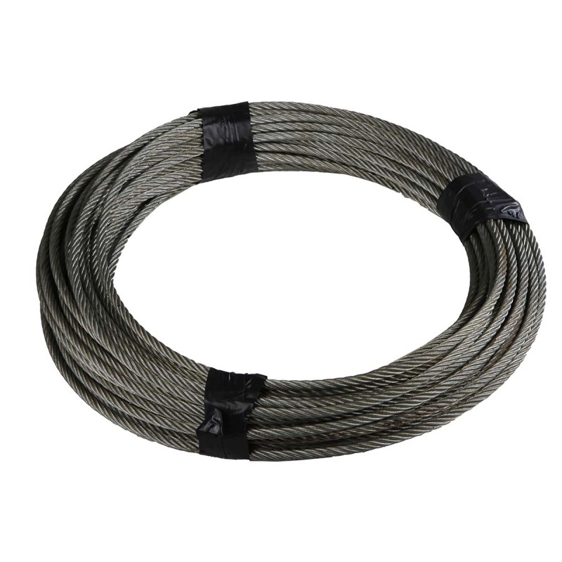 1 Reel of 50 M - RS PRO Galvanised Metal Wire Rope, 50m