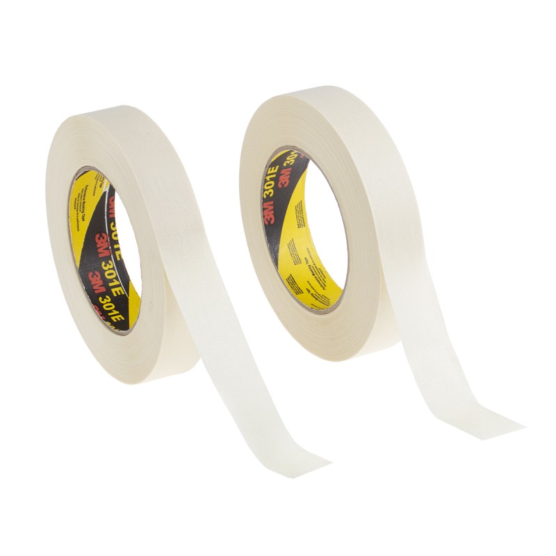 2 pcs - 3M SCOTCH 301E Beige Masking Tape 24mm x 50m