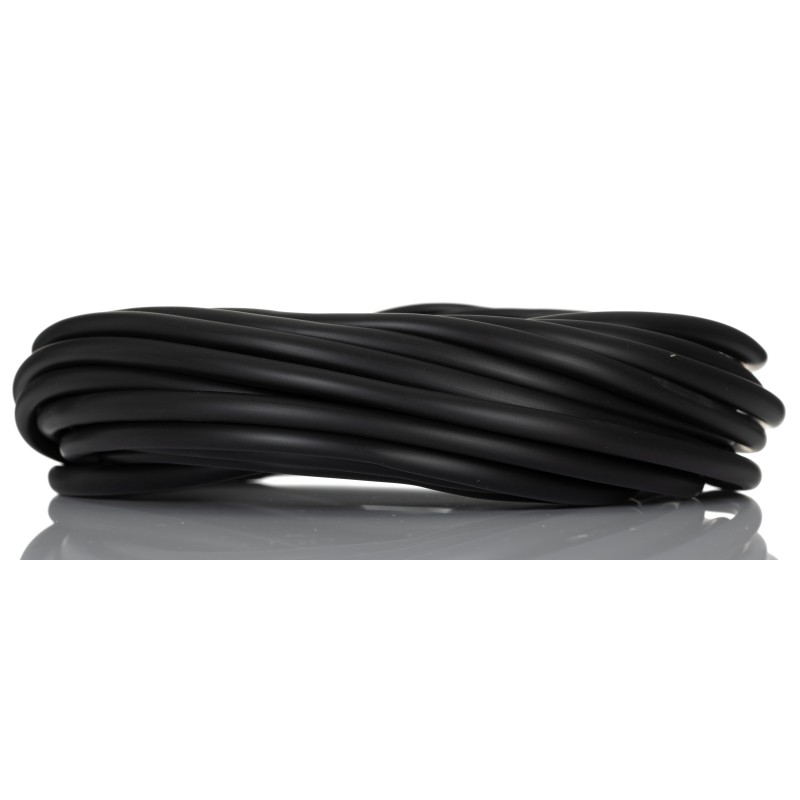 1 Bag of 10 M - RS PRO PVC Black Cable Sleeve, 6mm Diameter, 10m Length