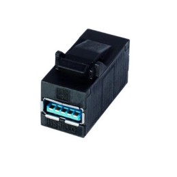 1 pcs - Telegartner Straight, Socket to Socket Type A 3.0 USB Connector