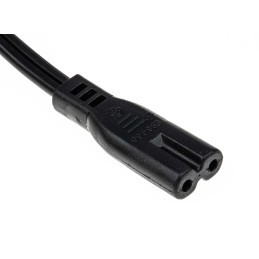 1 pcs - Phihong IEC C7 Socket to Type A US Plug Plug Power Cord, 1.8m
