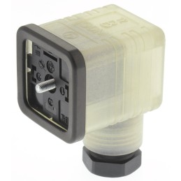 1 pcs - Hirschmann GDML 2P+E DIN 43650 A, Female Solenoid Valve Connector, with Indicator Light, 250 V Voltage