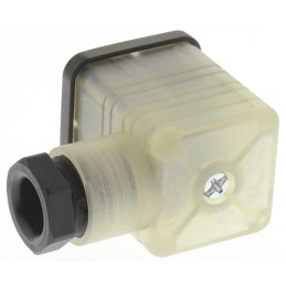 1 pcs - Hirschmann GDML 2P+E DIN 43650 A, Female Solenoid Valve Connector, with Indicator Light, 250 V Voltage