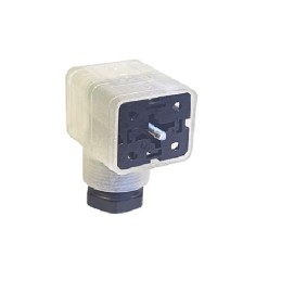 1 pcs - Hirschmann GDML 2P+E DIN 43650 A, Female Solenoid Valve Connector, with Indicator Light, 250 V Voltage