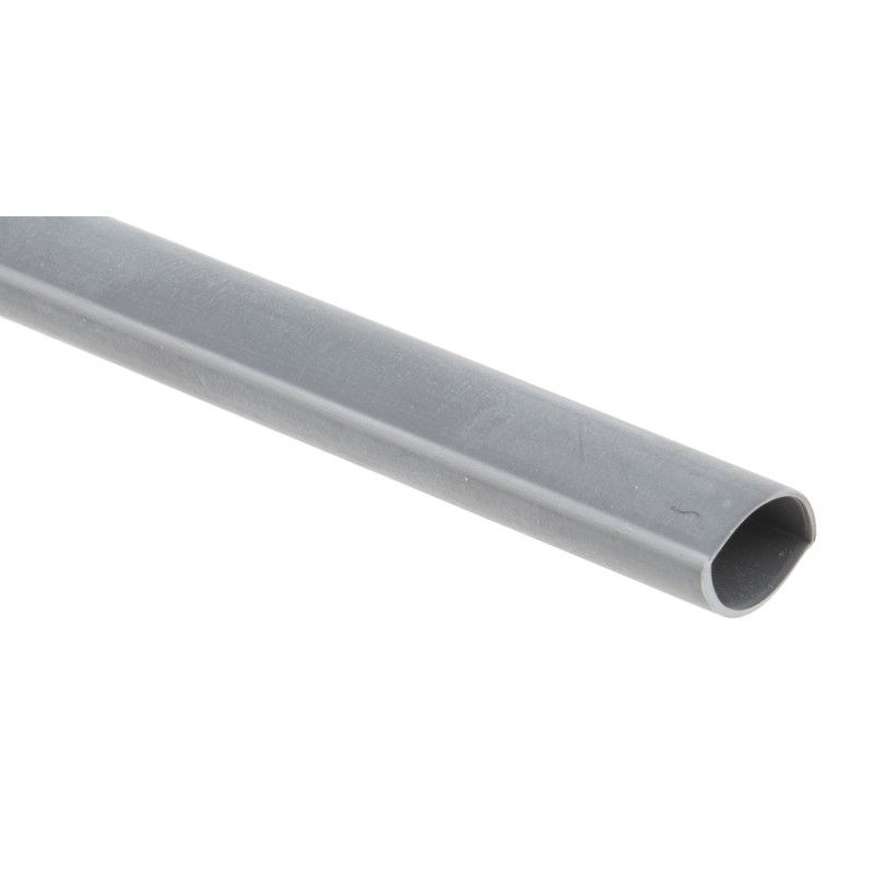 1 Bag of 1 - RS PRO Halogen Free Heat Shrink Tubing, Grey 9.5mm Sleeve Dia. x 1.2m Length 2:1 Ratio