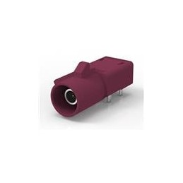 10 pcs : R197.166.D28 - RF Connectors / Coaxial Connectors Right-angle stamped&formed low profile Fakra PCB header coding D