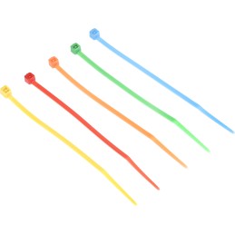 1 Bag of 250 - RS PRO Cable Tie, 100mm x 2.5 mm, Assorted Nylon, Pk-250