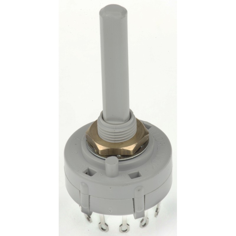 1 pcs - Lorlin, 12 Position SPST Rotary Switch, 150 mA @ 250 V ac, Solder Tab