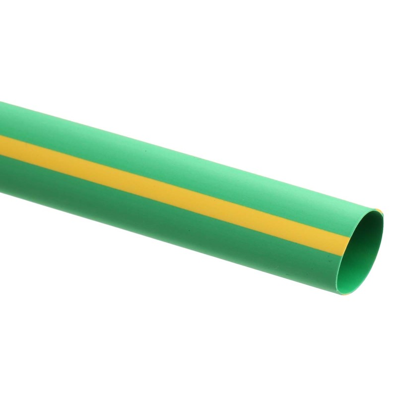 1 Pack of 5 - RS PRO Heat Shrink Tubing, Green 12.7mm Sleeve Dia. x 1.2m Length 2:1 Ratio