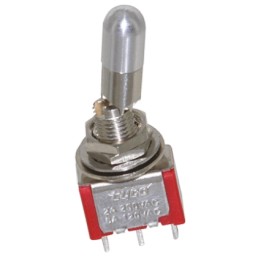 1 pcs - TE Connectivity Toggle Switch, Panel Mount, On-On, SPDT, Solder Terminal, 120 ac/dc, 28V ac/dc
