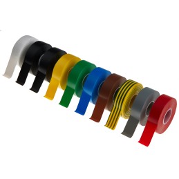 1 Reel of 1 - Advance Tapes AT7 Assorted PVC Electrical Tape, 19mm x 20m