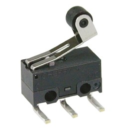 1 pcs - ZF Roller Lever Micro Switch, Left Angle PCB Terminal, 50 mA @ 30 V dc, SPDT