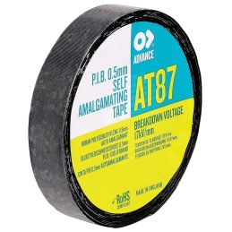 1 Reel of 10 M - Advance Tapes Black Self Amalgamating Tape 50mm x 10m