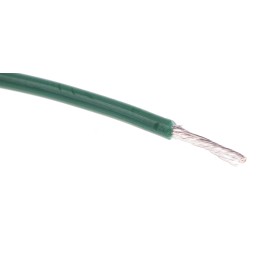 1 Reel of 100 M - RS PRO Green 0.2 mm² Hook Up Wire, 24 AWG, 11/0.16 mm, 100m, XLPE Insulation