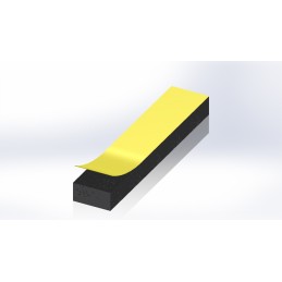 1 Reel of 10 M - RS PRO Black Foam Tape, 10mm x 10m, 5mm Thick