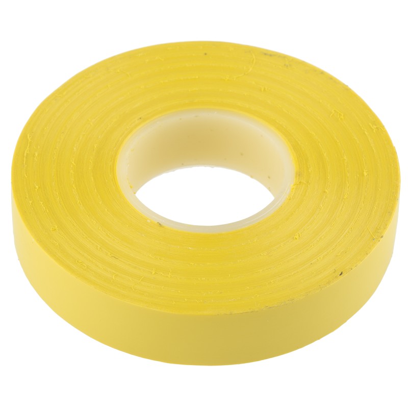 1 Reel of 20 M - Advance Tapes AT7 Yellow PVC Electrical Tape, 12mm x 20m