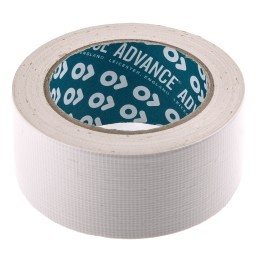 1 Reel of 25 M - Advance Tapes AT170 AT170 Duct Tape, 25m x 50mm, White, Gloss Finish