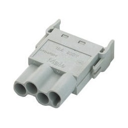 1 pcs - Epic Contact Heavy Duty Power Connector Module, 25A, Male, HBE 2.5, MCS Series, 4 Contacts