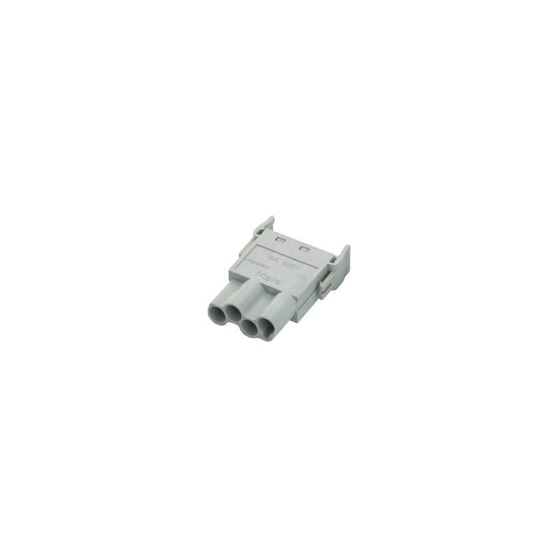 1 pcs - Epic Contact Heavy Duty Power Connector Module, 25A, Male, HBE 2.5, MCS Series, 4 Contacts