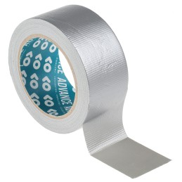 1 Reel of 25 M - Advance Tapes AT170 AT170 Duct Tape, 25m x 50mm, Silver, Gloss Finish
