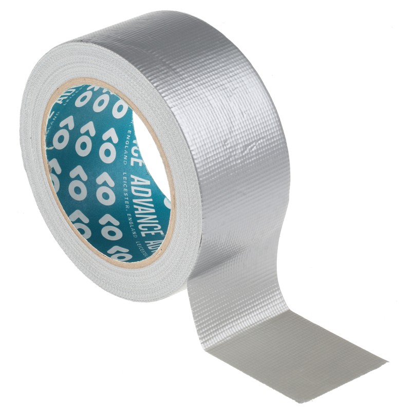 1 Reel of 25 M - Advance Tapes AT170 AT170 Duct Tape, 25m x 50mm, Silver, Gloss Finish