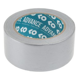1 Reel of 25 M - Advance Tapes AT170 AT170 Duct Tape, 25m x 50mm, Silver, Gloss Finish