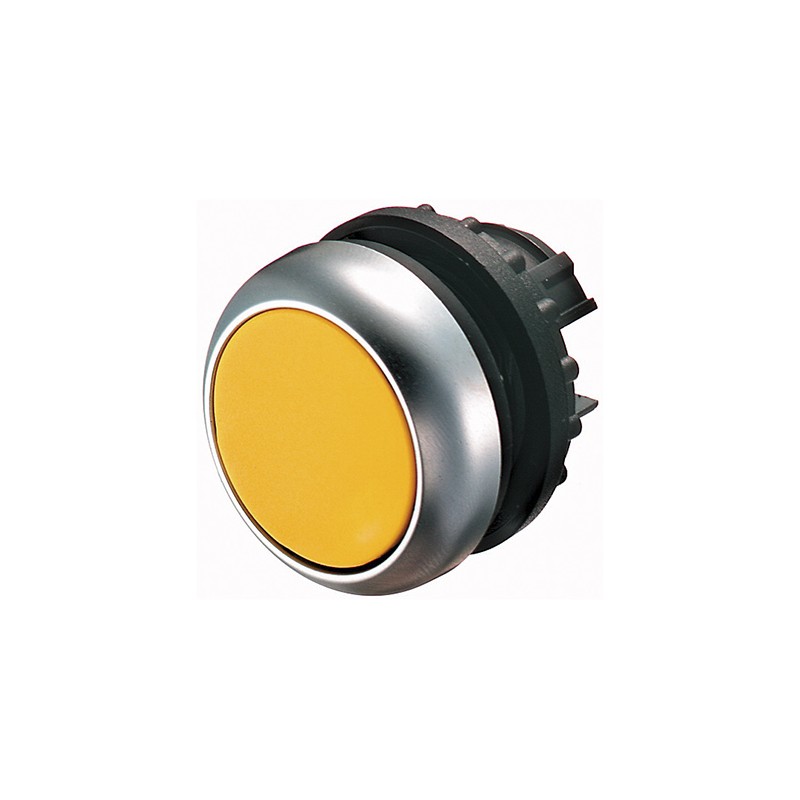 1 pcs - Eaton RMQ Titan M22 Series Yellow Maintained Push Button, 22mm Cutout, IP67