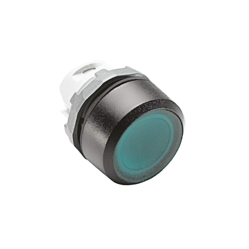 1 pcs - ABB Modular Series Green Momentary Push Button Head, 22mm Cutout, IP66