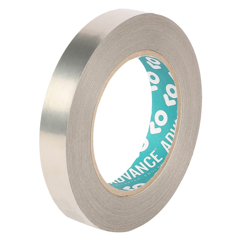 1 Reel of 33 M - Advance Tapes AT536 Conductive Tin Clad Metallic Tape, 25mm x 33m