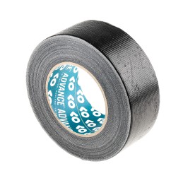1 Reel of 50 M - Advance Tapes AT170 AT170 Duct Tape, 50m x 50mm, Black, Gloss Finish