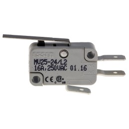 1 pcs - RS PRO Long Straight Lever Micro Switch, Quick Connect Terminal, 16 A @ 250 V ac, SP-CO