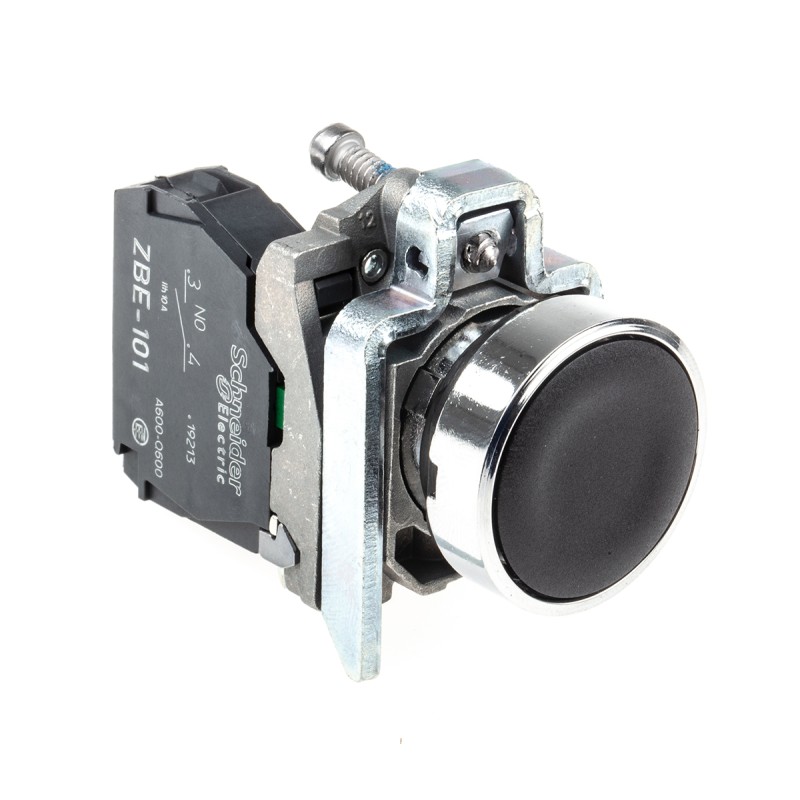 1 pcs - Schneider Electric Harmony XB4 Series Push Button, Panel Mount, 22mm Cutout, SPST, IP66, IP67, IP69(IP69K)