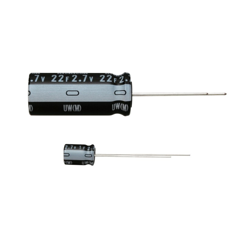 6000 pcs - Nichicon 1F Supercapacitor ± 20% Tolerance, JUW 2.7V dc, Through Hole