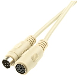 1 pcs - Roline Male PS/2 to Female PS/2, Cable 3m