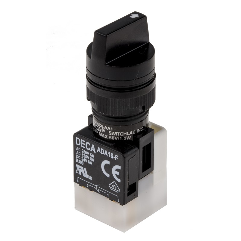 1 pcs - RS PRO Selector Switch - (NC/NO) 2 Positions