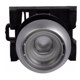 1 pcs - Eaton M22 Series Silver Momentary Push Button Head, 22mm Cutout, IP67