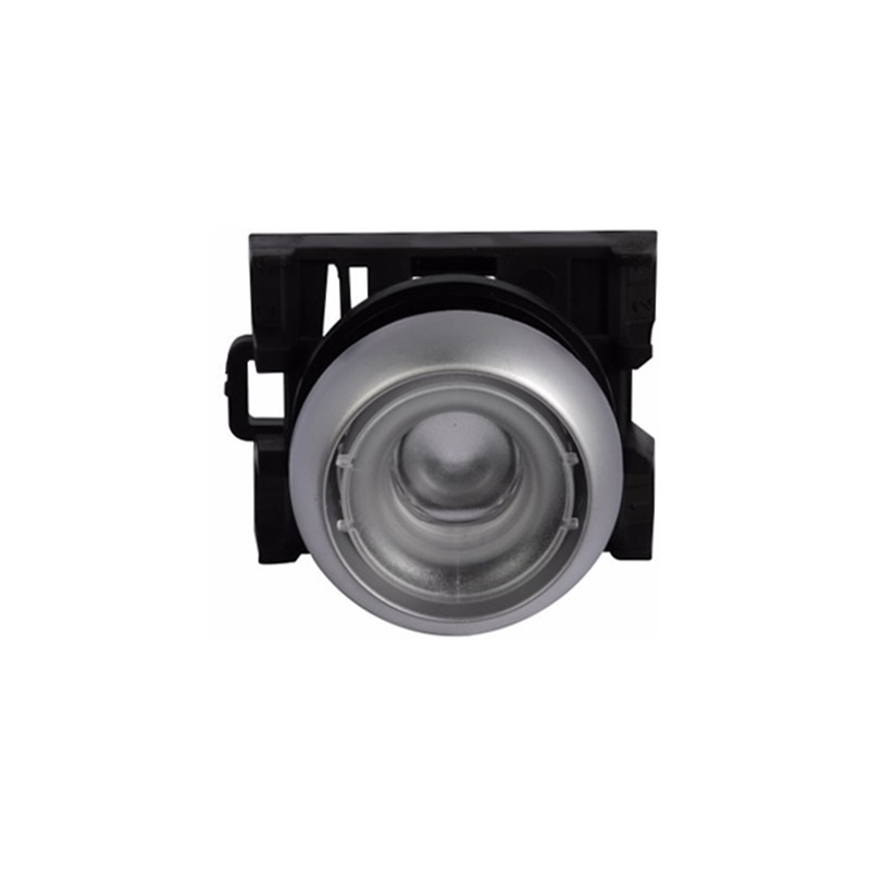 1 pcs - Eaton M22 Series Silver Momentary Push Button Head, 22mm Cutout, IP67