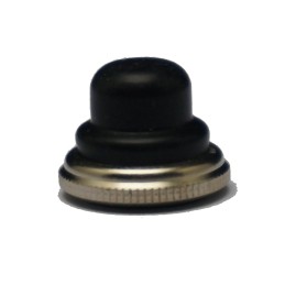 1 pcs - EOZ Black Push Button Cap for Use with 10 mm Push Button, 18 (Dia.) x 13.7mm