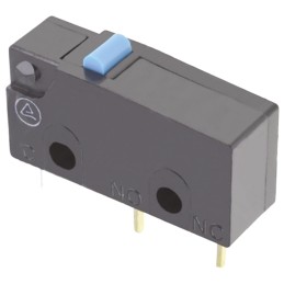 1 pcs - Omron Pin Plunger Subminiature Micro Switch, PCB Terminal, 5 A @ 125 V ac, SPDT, IP40