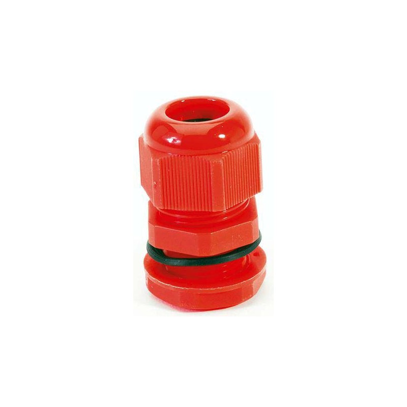 2 pcs - HellermannTyton NGM Series Red Nylon Cable Gland, M63 Thread, 34mm Min, 44mm Max, IP68
