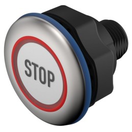 1 pcs - EAO Capacitive Switch NO,Illuminated, Green, IO-Link, IP69K