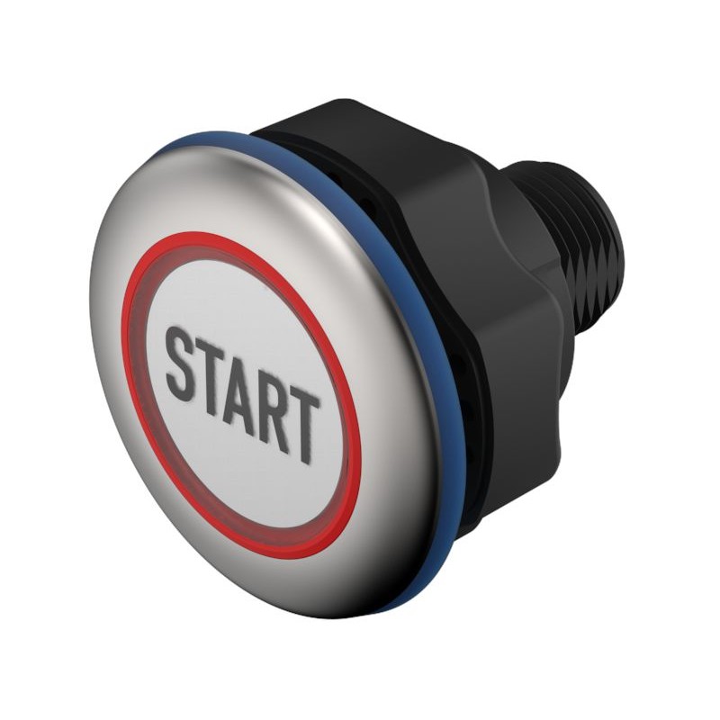 1 pcs - EAO Capacitive Switch NO,Illuminated, Green, IO-Link, IP69K