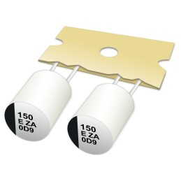 1000 pcs - Panasonic 150μF Hybrid Aluminium Electrolytic Capacitor 35V dc, Radial, Through Hole - EEHAZT1V151B