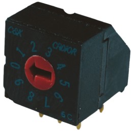 1 pcs - C & K 16 Way Through Hole DIP Switch, Flush Actuator