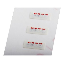 10 pcs - RS PRO Non-Reversible Temperature Sensitive Label, 93°C to 110°C, 4 Levels
