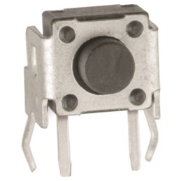 1 pcs - White Tactile Switch, SPST 50 mA @ 12 V dc 0.6mm Through Hole