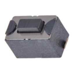1 pcs - Black Tactile Switch, SPST 50 mA @ 12 V dc 0.8mm Surface Mount
