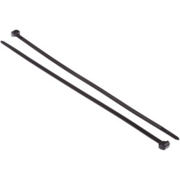 1 Bag of 100 - HellermannTyton Cable Tie, 200mm x 4.6 mm, Black Polyamide 6.6 (PA66), Pk-100