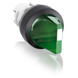 1 pcs - ABB M3SS1 Series 3 Position Selector Switch Head, 22.5mm Cutout, Green Handle